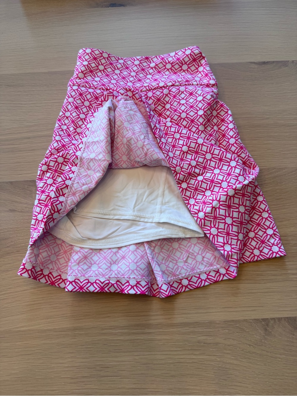 Lilly Pulitzer Pink and White Geometric Skater Skirt - Picture 4 of 4